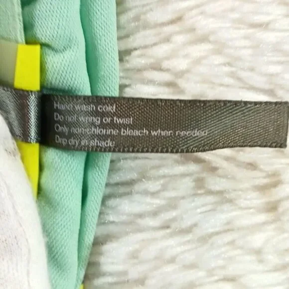 LA Hearts 2 Piece String Bikini With Strapless Bandeau Top. Retro Boho Beaded L - Picture 5 of 12